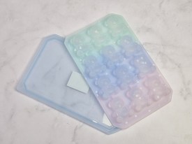 Cubetera osito tricolor con tapa